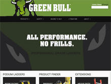 Tablet Screenshot of greenbullladder.com